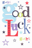 The lively spirit of encouragement leaps from this bold good luck card, each letter artfully arranged in a vibrant palette that feels distinctly Harpenden. Oversized pastel-blue characters wind playfully alongside deep red, lush green, and rich purple hues-each shade reminiscent of blooming flowerbeds dotted around Batford Springs. Pops of navy and soft lilac, softened by dashes of bright lemon-lime, weave a joyful dance across the crisp white background, evoking the sparkle of starlight above the town's familiar rooftops. Whimsical stars scatter across the surface, echoing wishes and aspirations drifting above the evening skyline. Though the card's finish is smooth and flat, it hints at the tactile pleasure of fine quality cardstock-inviting touch, reassuring with its weight and texture. This is the kind of card you'd press into a friend's hand before an interview, a local school performance, or a new journey from Harpenden train station-imbued with heartfelt optimism and an unspoken belief in future possibilities. Every element, from colour to composition, is designed to uplift and support, making this card an ideal companion for marking fresh starts and proud milestones all across our vibrant Harpenden community.